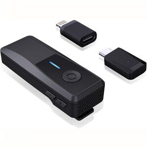 Wireless Clip On Lapel Microphone System Headset 2.4GHz